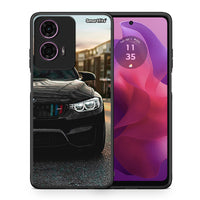 Thumbnail for Θήκη Motorola G24 M3 Racing από τη Smartfits με σχέδιο στο πίσω μέρος και μαύρο περίβλημα | Motorola G24 M3 Racing case with colorful back and black bezels