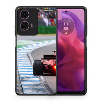 Thumbnail for Θήκη Motorola G24 Racing Vibes από τη Smartfits με σχέδιο στο πίσω μέρος και μαύρο περίβλημα | Motorola G24 Racing Vibes case with colorful back and black bezels