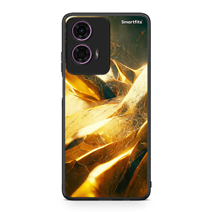 Motorola G24 Real Gold θήκη από τη Smartfits με σχέδιο στο πίσω μέρος και μαύρο περίβλημα | Smartphone case with colorful back and black bezels by Smartfits