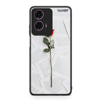 Thumbnail for Motorola G24 Red Rose θήκη από τη Smartfits με σχέδιο στο πίσω μέρος και μαύρο περίβλημα | Smartphone case with colorful back and black bezels by Smartfits