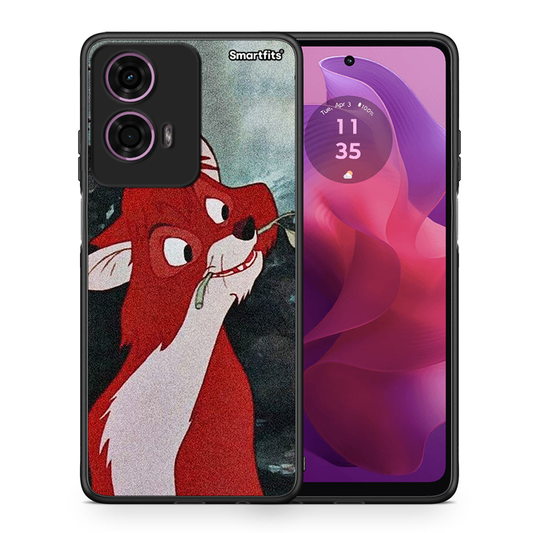 Θήκη Motorola G24 Tod And Vixey Love 1 από τη Smartfits με σχέδιο στο πίσω μέρος και μαύρο περίβλημα | Motorola G24 Tod And Vixey Love 1 case with colorful back and black bezels
