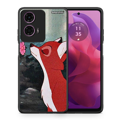 Θήκη Motorola G24 Tod And Vixey Love 2 από τη Smartfits με σχέδιο στο πίσω μέρος και μαύρο περίβλημα | Motorola G24 Tod And Vixey Love 2 case with colorful back and black bezels