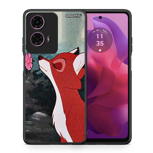 Θήκη Motorola G24 Tod And Vixey Love 2 από τη Smartfits με σχέδιο στο πίσω μέρος και μαύρο περίβλημα | Motorola G24 Tod And Vixey Love 2 case with colorful back and black bezels