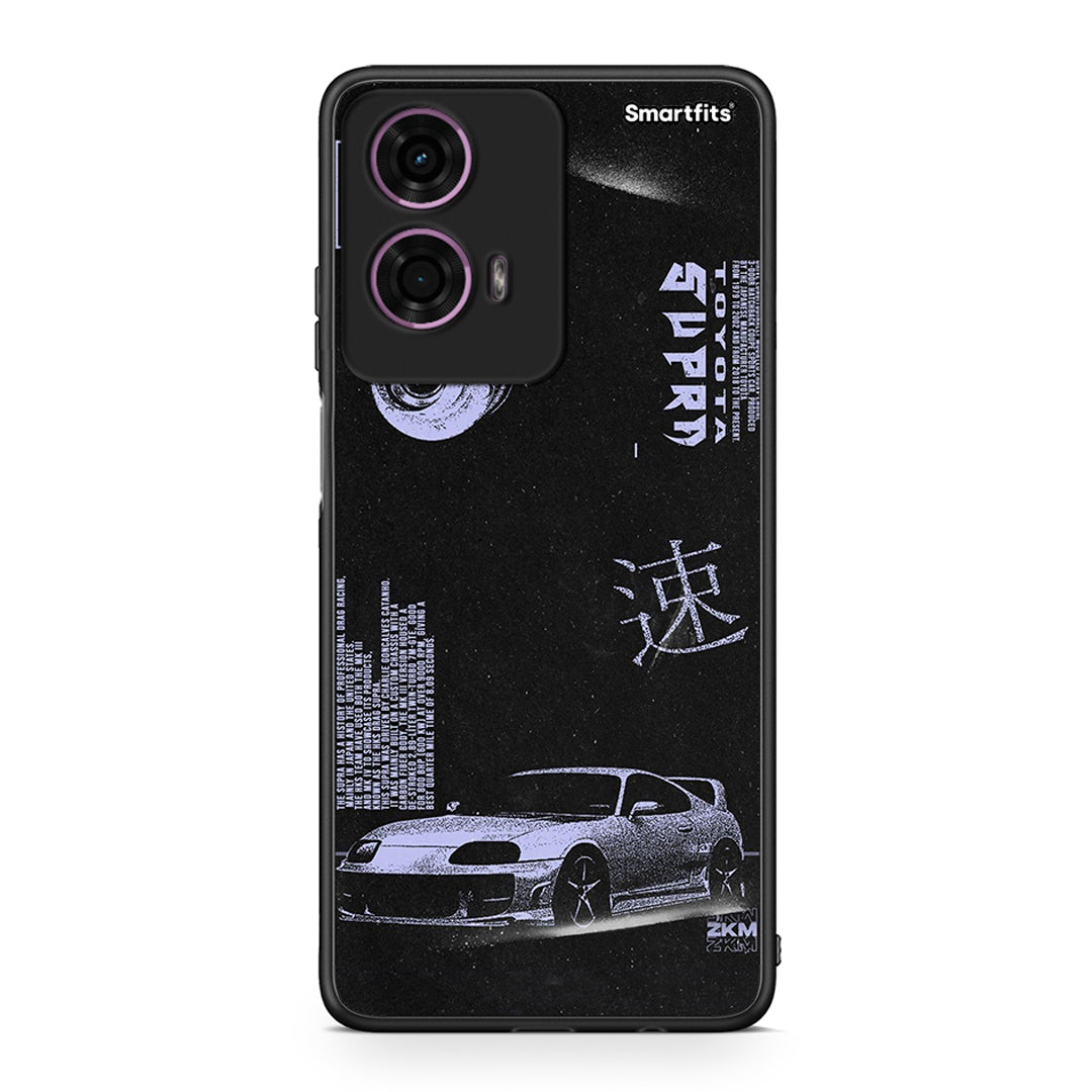 Motorola G24 Tokyo Drift Θήκη Αγίου Βαλεντίνου από τη Smartfits με σχέδιο στο πίσω μέρος και μαύρο περίβλημα | Smartphone case with colorful back and black bezels by Smartfits