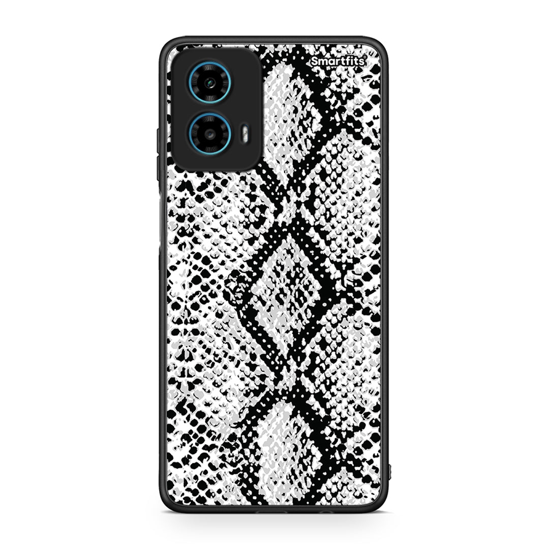 24 - Motorola G34 5G White Snake Animal case, cover, bumper