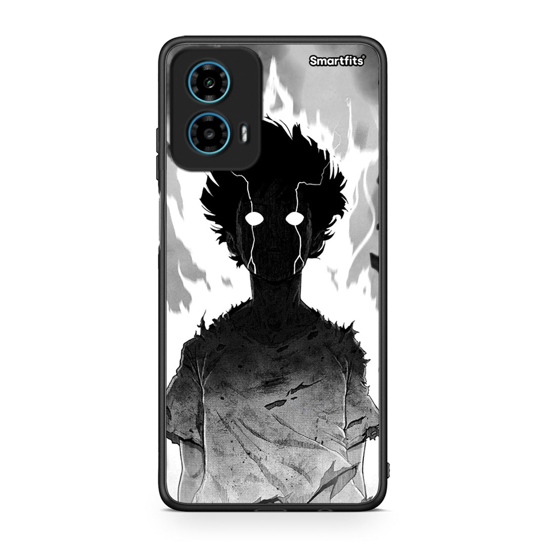 Motorola G34 5G Anime Boy Θήκη από τη Smartfits με σχέδιο στο πίσω μέρος και μαύρο περίβλημα | Smartphone case with colorful back and black bezels by Smartfits