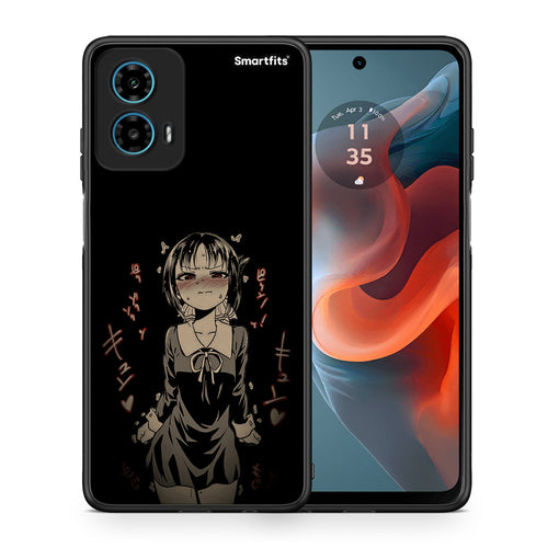 Θήκη Motorola G34 5G Anime Girl από τη Smartfits με σχέδιο στο πίσω μέρος και μαύρο περίβλημα | Motorola G34 5G Anime Girl case with colorful back and black bezels