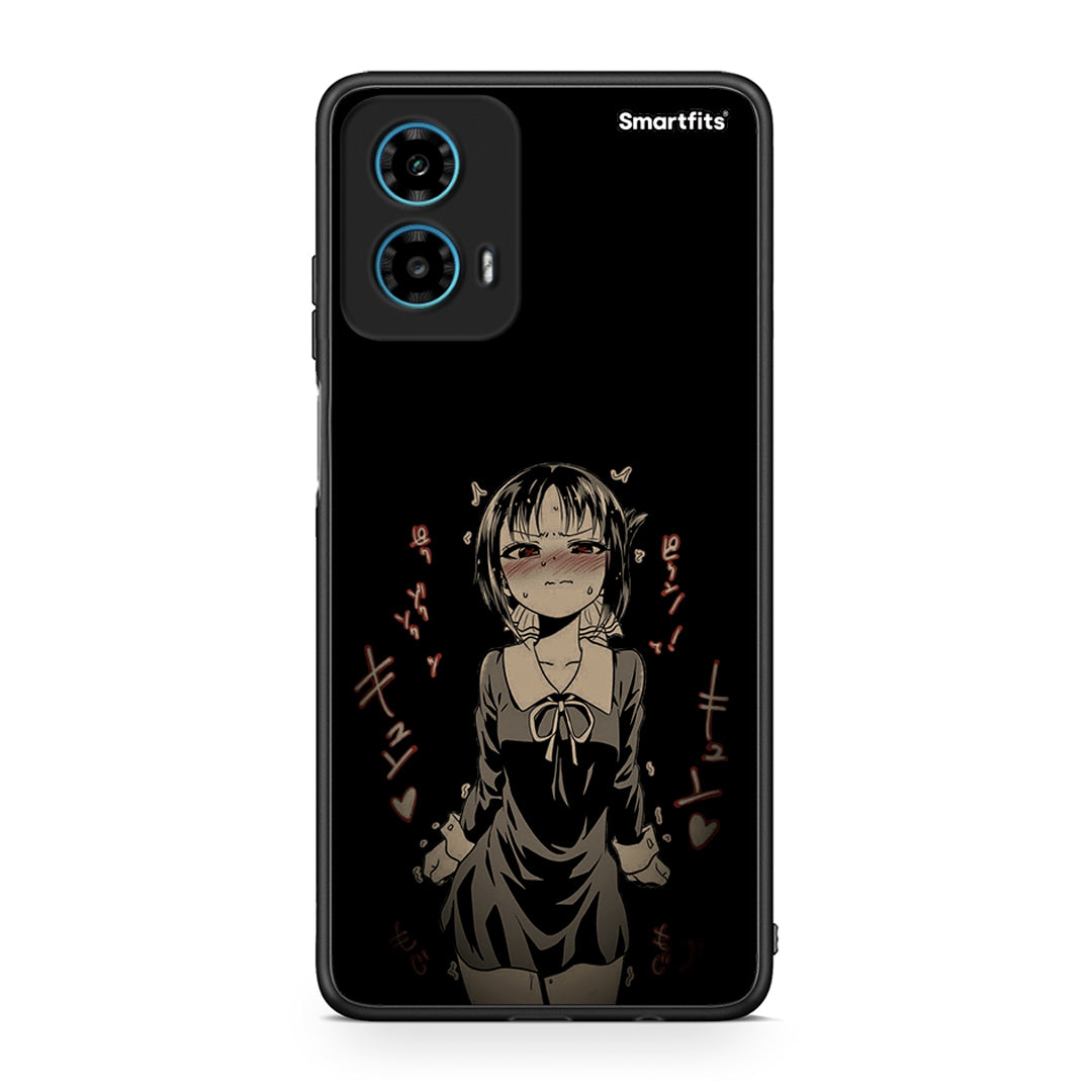 Motorola G34 5G Anime Girl θήκη από τη Smartfits με σχέδιο στο πίσω μέρος και μαύρο περίβλημα | Smartphone case with colorful back and black bezels by Smartfits