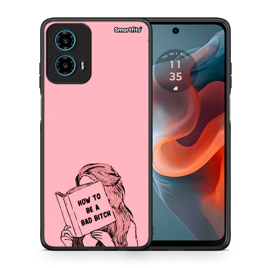 Θήκη Motorola G34 5G Bad Bitch από τη Smartfits με σχέδιο στο πίσω μέρος και μαύρο περίβλημα | Motorola G34 5G Bad Bitch case with colorful back and black bezels
