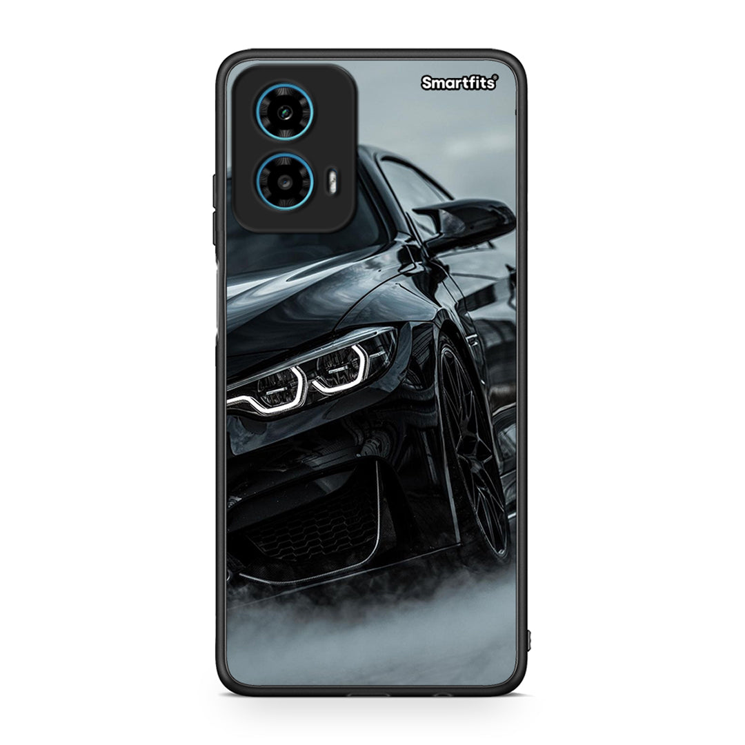 Motorola G34 5G Black BMW θήκη από τη Smartfits με σχέδιο στο πίσω μέρος και μαύρο περίβλημα | Smartphone case with colorful back and black bezels by Smartfits