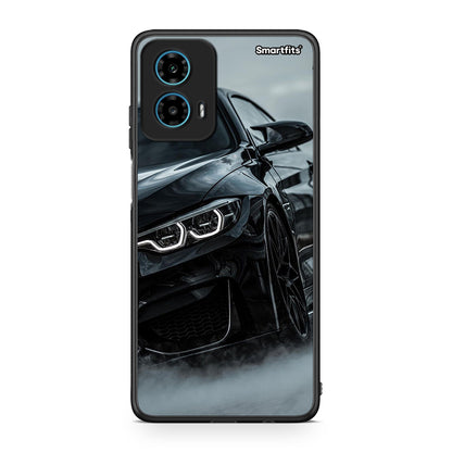 Motorola G34 5G Black BMW θήκη από τη Smartfits με σχέδιο στο πίσω μέρος και μαύρο περίβλημα | Smartphone case with colorful back and black bezels by Smartfits