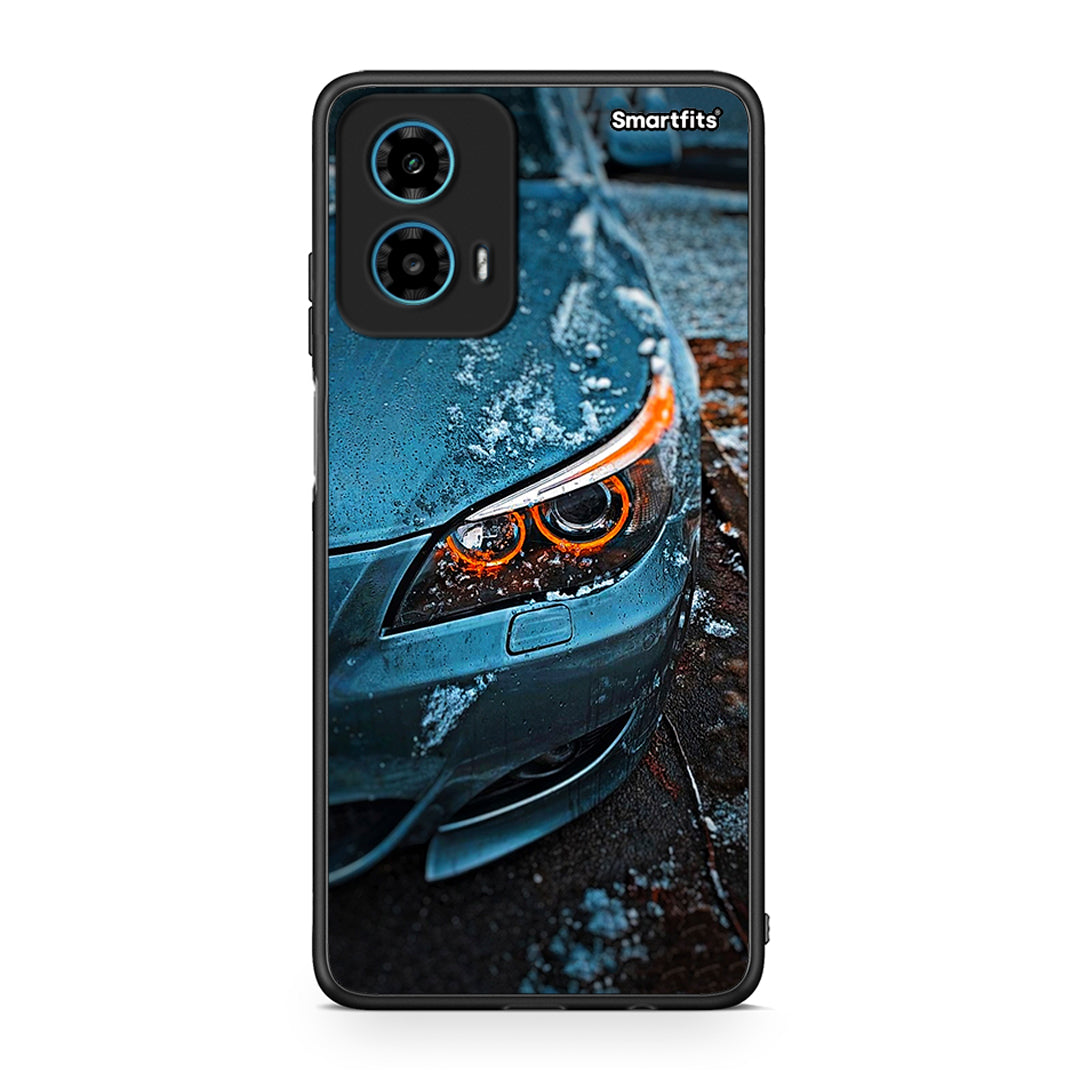 Motorola G34 5G Bmw E60 Θήκη από τη Smartfits με σχέδιο στο πίσω μέρος και μαύρο περίβλημα | Smartphone case with colorful back and black bezels by Smartfits