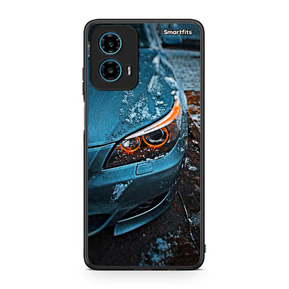 Motorola G34 5G Bmw E60 Θήκη από τη Smartfits με σχέδιο στο πίσω μέρος και μαύρο περίβλημα | Smartphone case with colorful back and black bezels by Smartfits