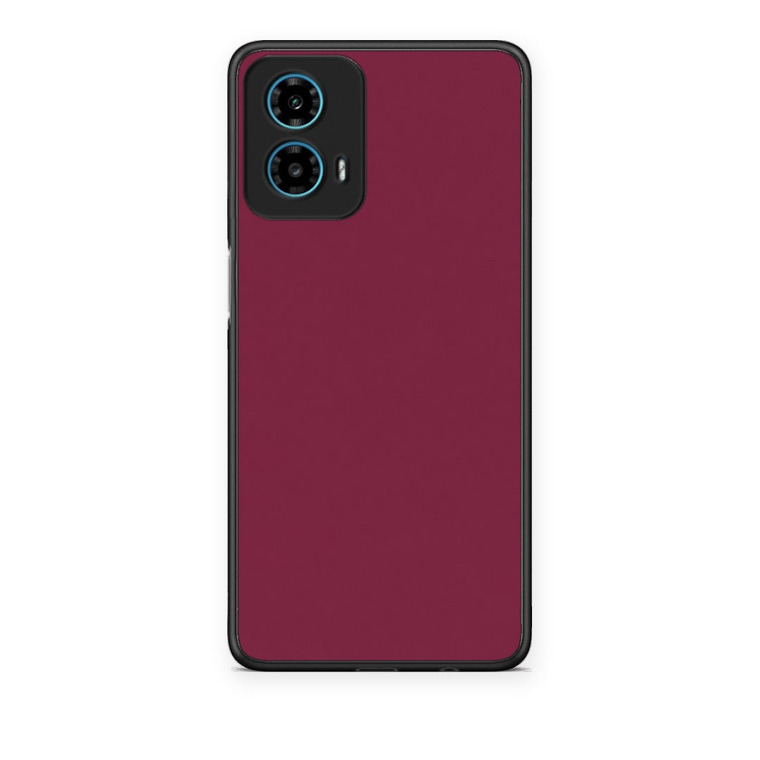 Θήκη Motorola G34 5G Burgundy από τη Smartfits με σχέδιο στο πίσω μέρος και μαύρο περίβλημα | Motorola G34 5G Burgundy case with colorful back and black bezels
