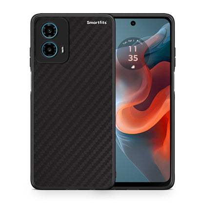 Θήκη Motorola G34 5G Carbon Black από τη Smartfits με σχέδιο στο πίσω μέρος και μαύρο περίβλημα | Motorola G34 5G Carbon Black case with colorful back and black bezels