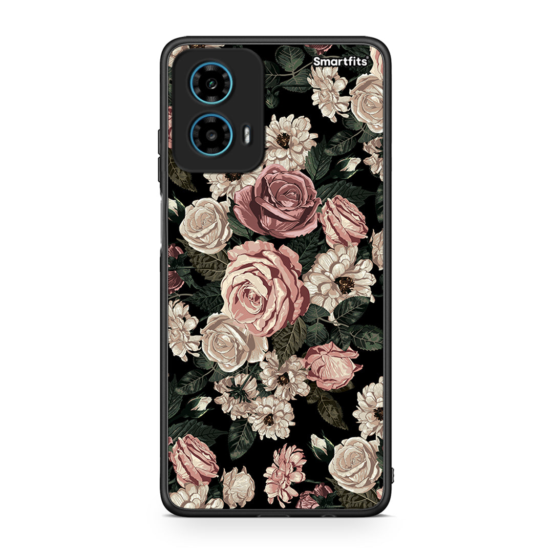 4 - Motorola G34 5G Wild Roses Flower case, cover, bumper