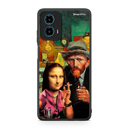 Motorola G34 5G Funny Art θήκη από τη Smartfits με σχέδιο στο πίσω μέρος και μαύρο περίβλημα | Smartphone case with colorful back and black bezels by Smartfits