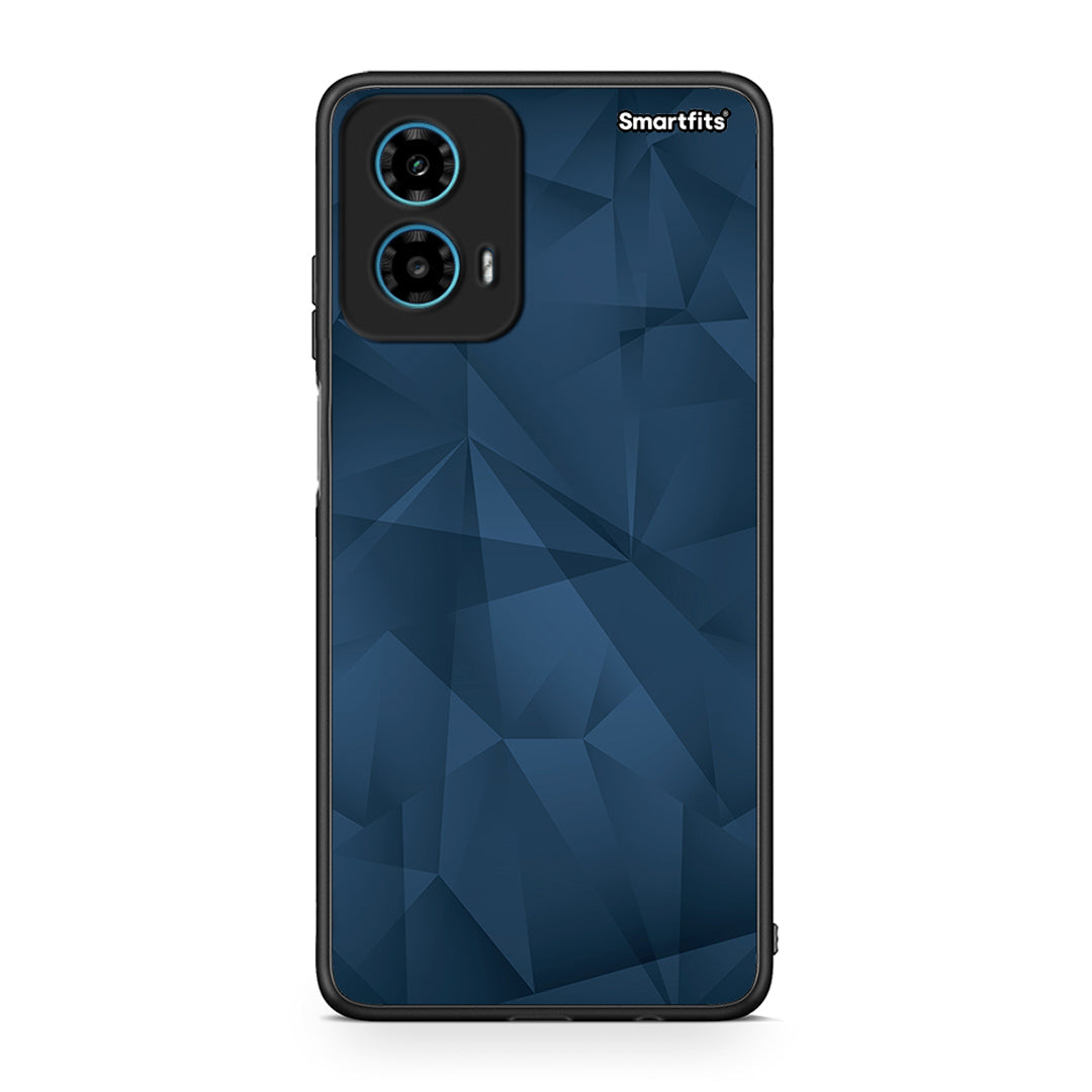 39 - Motorola G34 5G Blue Abstract Geometric case, cover, bumper