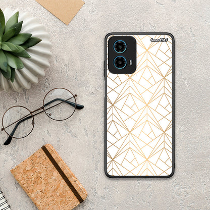 Geometric Luxury White - Motorola G34 5G θήκη