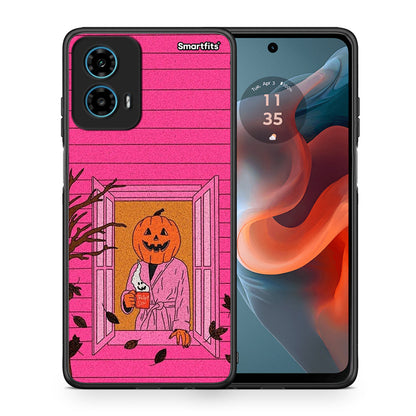 Halloween Pumpkin Lady - Motorola G34 5G θήκη