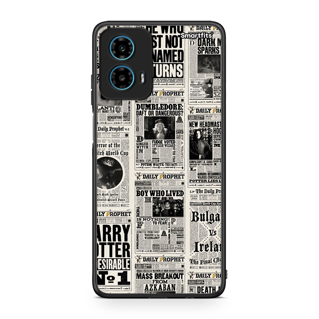 Motorola G34 5G Harry Paper θήκη από τη Smartfits με σχέδιο στο πίσω μέρος και μαύρο περίβλημα | Smartphone case with colorful back and black bezels by Smartfits
