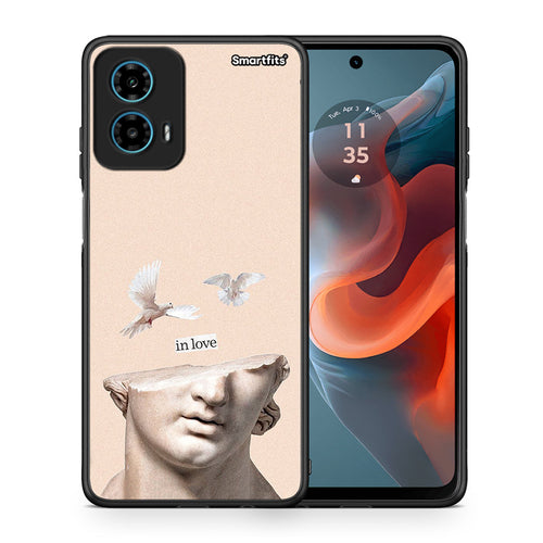 Θήκη Motorola G34 5G In Love από τη Smartfits με σχέδιο στο πίσω μέρος και μαύρο περίβλημα | Motorola G34 5G In Love case with colorful back and black bezels