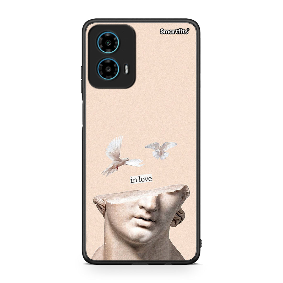 Motorola G34 5G In Love θήκη από τη Smartfits με σχέδιο στο πίσω μέρος και μαύρο περίβλημα | Smartphone case with colorful back and black bezels by Smartfits