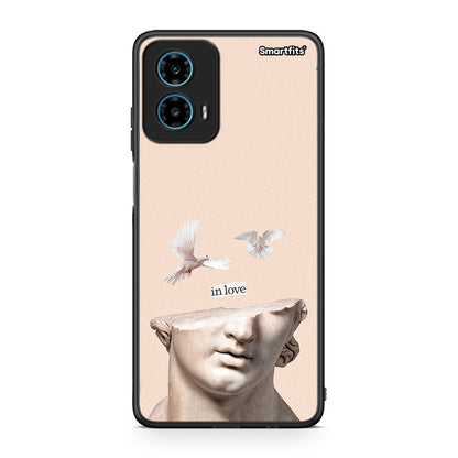 Motorola G34 5G In Love θήκη από τη Smartfits με σχέδιο στο πίσω μέρος και μαύρο περίβλημα | Smartphone case with colorful back and black bezels by Smartfits