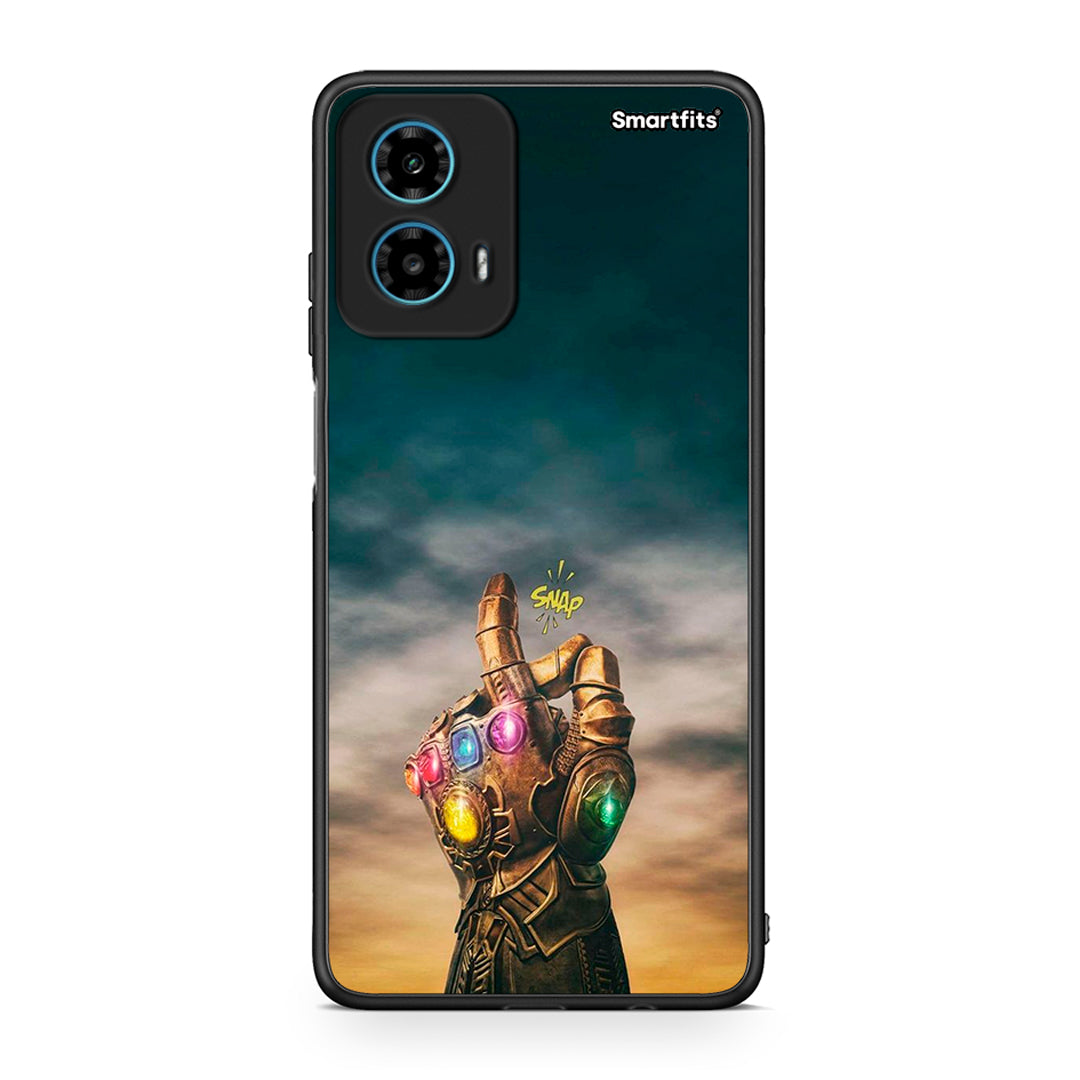 Motorola G34 5G Infinity Snap θήκη από τη Smartfits με σχέδιο στο πίσω μέρος και μαύρο περίβλημα | Smartphone case with colorful back and black bezels by Smartfits