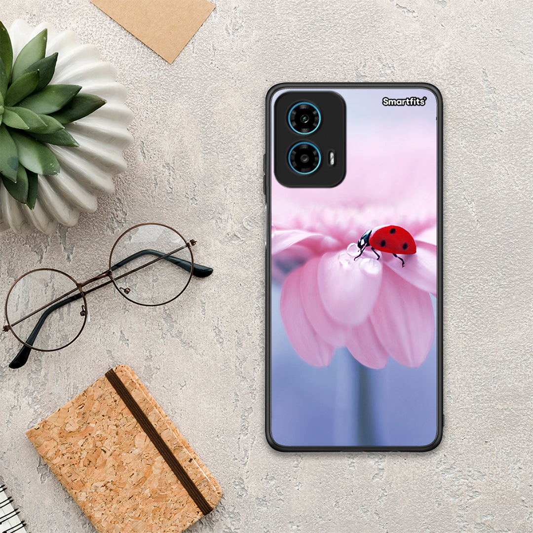 Ladybug Flower - Motorola G34 5G θήκη