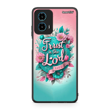 Motorola G34 5G Lord Trust θήκη από τη Smartfits με σχέδιο στο πίσω μέρος και μαύρο περίβλημα | Smartphone case with colorful back and black bezels by Smartfits