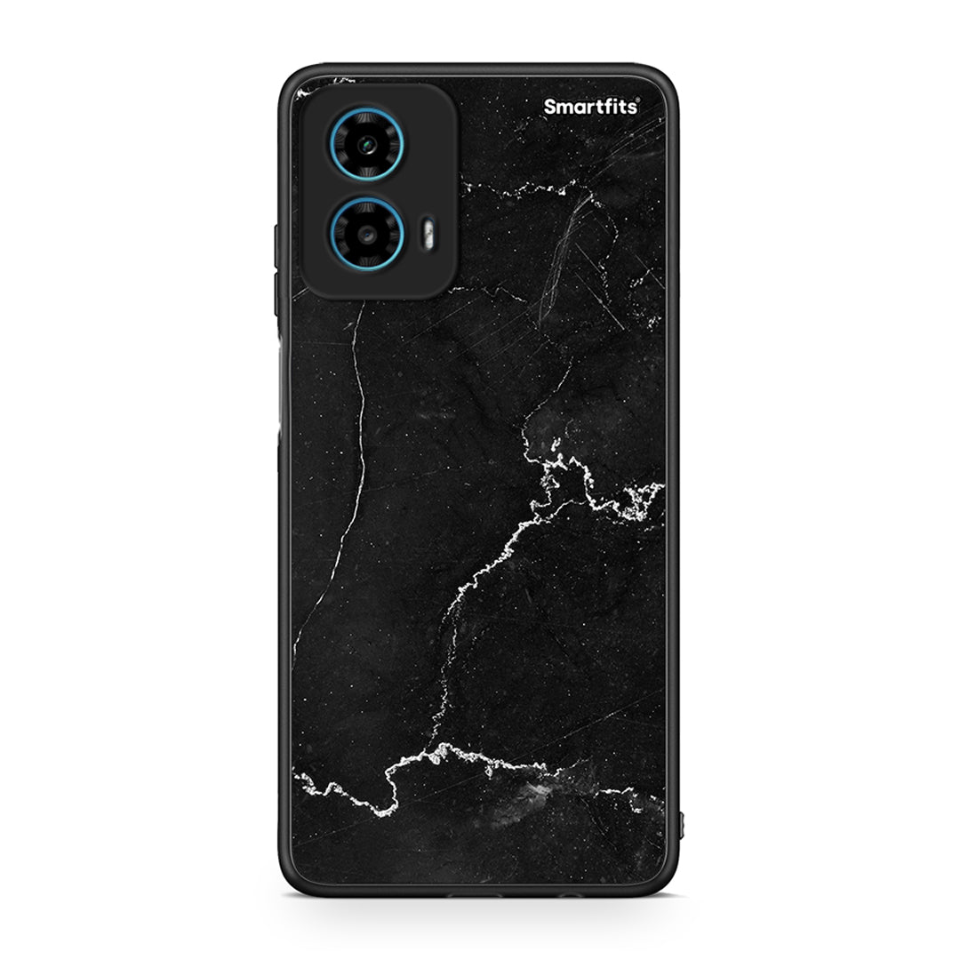 Motorola G34 5G Marble Black θήκη από τη Smartfits με σχέδιο στο πίσω μέρος και μαύρο περίβλημα | Smartphone case with colorful back and black bezels by Smartfits