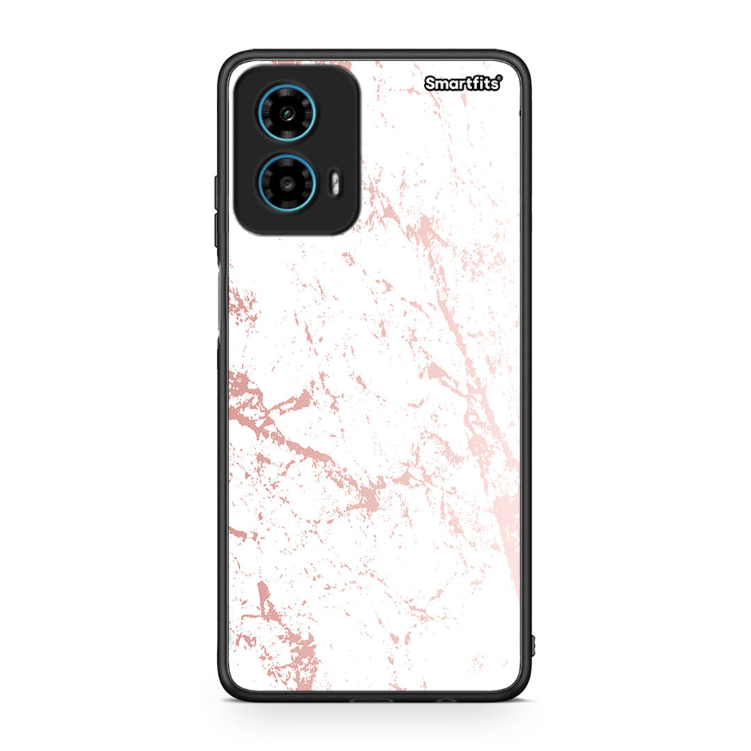 116 - Motorola G34 5G Pink Splash Marble case, cover, bumper