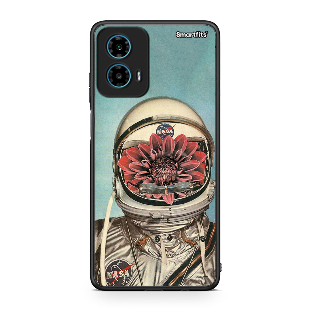 Motorola G34 5G Nasa Bloom θήκη από τη Smartfits με σχέδιο στο πίσω μέρος και μαύρο περίβλημα | Smartphone case with colorful back and black bezels by Smartfits