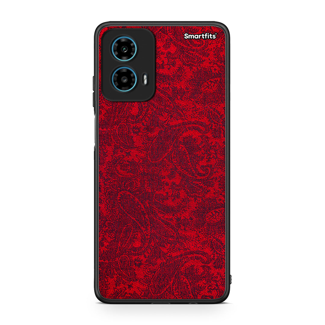 Motorola G34 5G Paisley Cashmere θήκη από τη Smartfits με σχέδιο στο πίσω μέρος και μαύρο περίβλημα | Smartphone case with colorful back and black bezels by Smartfits