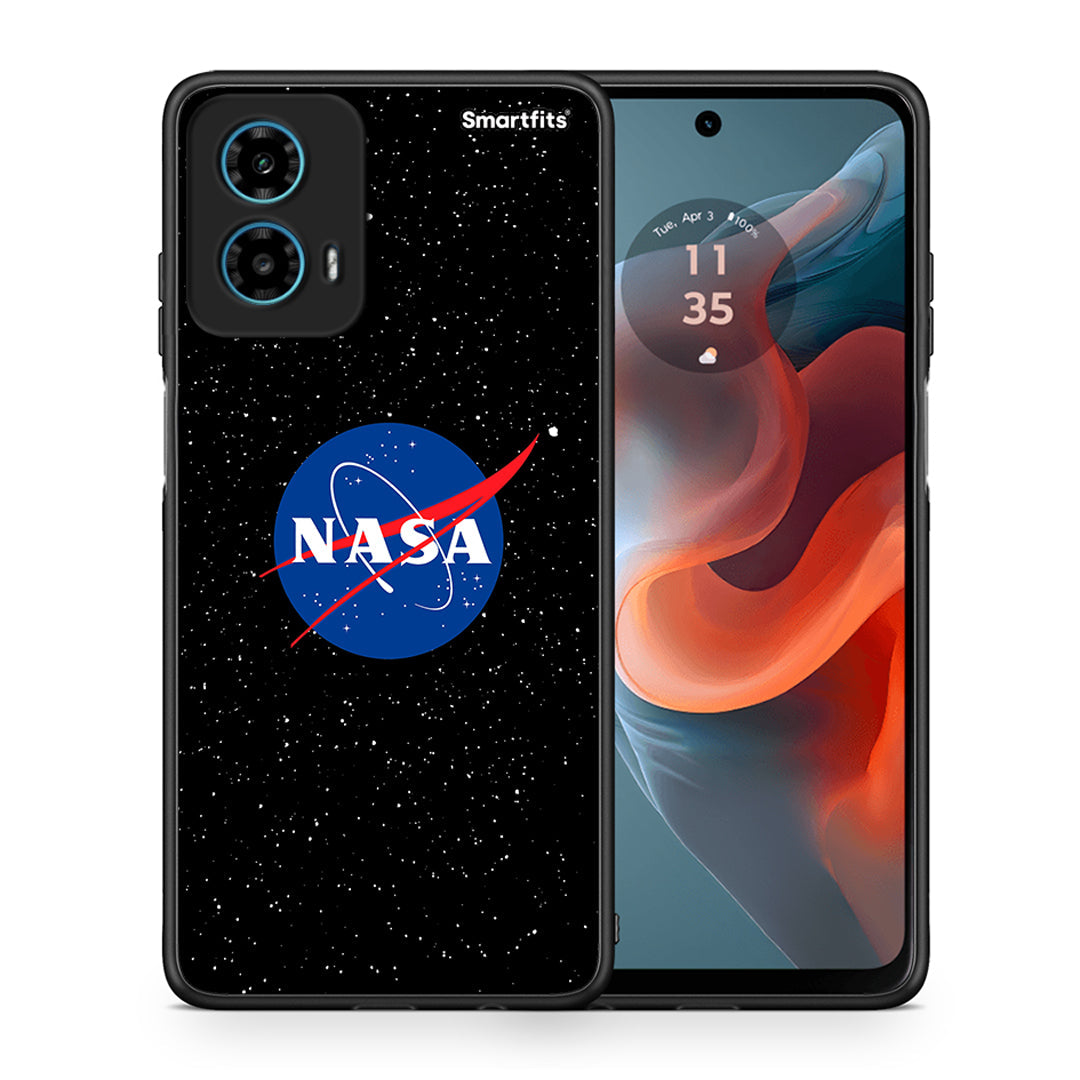 Θήκη Motorola G34 5G NASA PopArt από τη Smartfits με σχέδιο στο πίσω μέρος και μαύρο περίβλημα | Motorola G34 5G NASA PopArt case with colorful back and black bezels