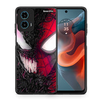 Thumbnail for Θήκη Motorola G34 5G SpiderVenom PopArt από τη Smartfits με σχέδιο στο πίσω μέρος και μαύρο περίβλημα | Motorola G34 5G SpiderVenom PopArt case with colorful back and black bezels