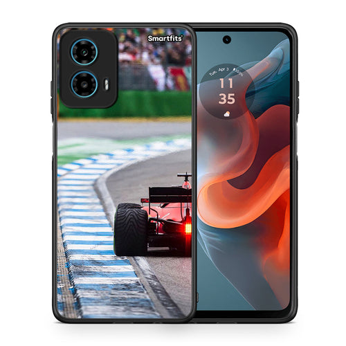 Θήκη Motorola G34 5G Racing Vibes από τη Smartfits με σχέδιο στο πίσω μέρος και μαύρο περίβλημα | Motorola G34 5G Racing Vibes case with colorful back and black bezels