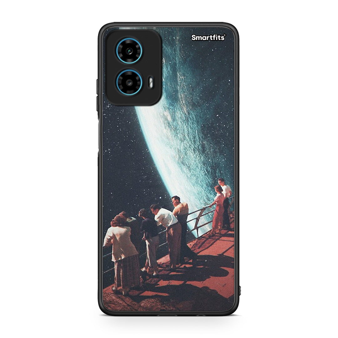 Motorola G34 5G Surreal View θήκη από τη Smartfits με σχέδιο στο πίσω μέρος και μαύρο περίβλημα | Smartphone case with colorful back and black bezels by Smartfits