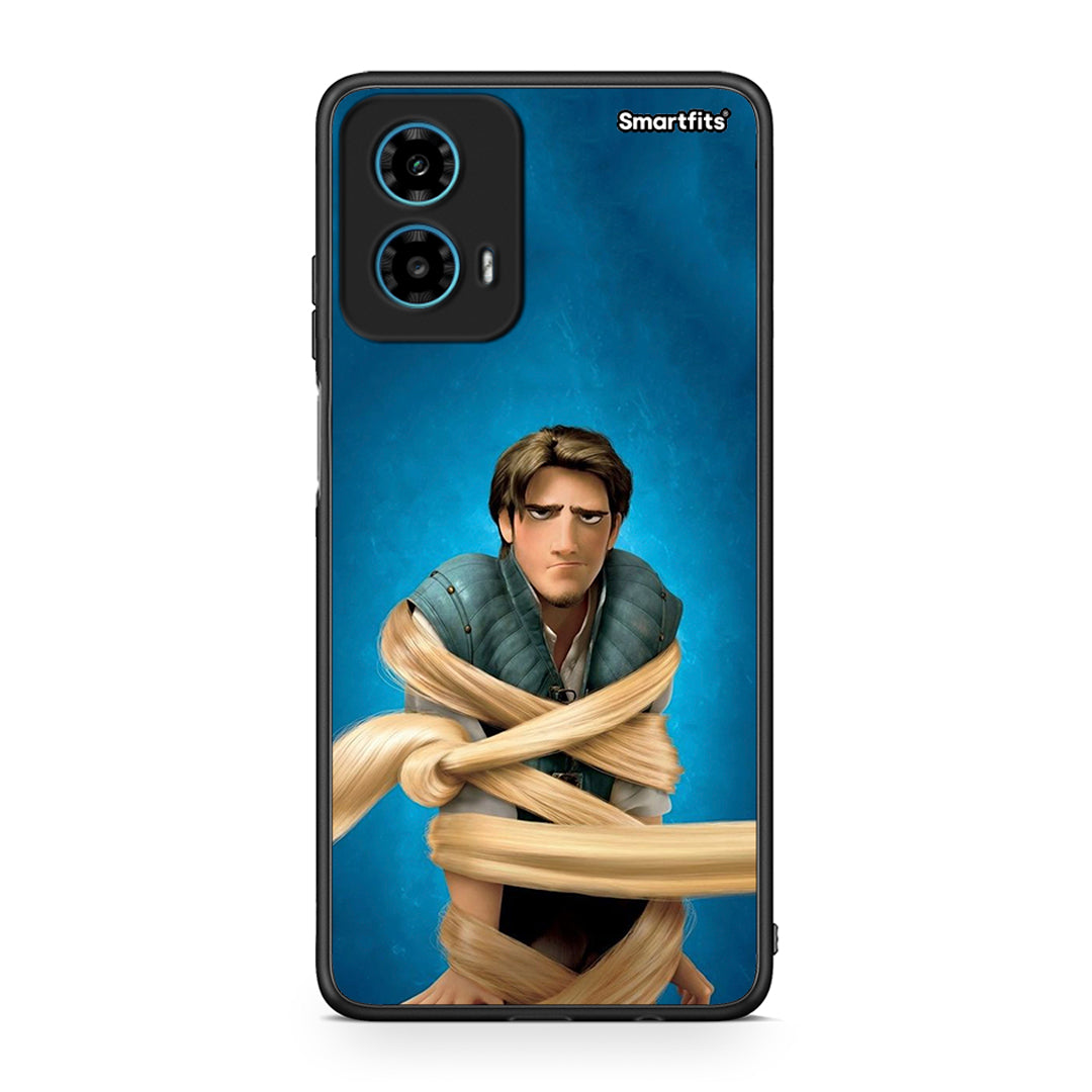 Motorola G34 5G Tangled 1 Θήκη Αγίου Βαλεντίνου από τη Smartfits με σχέδιο στο πίσω μέρος και μαύρο περίβλημα | Smartphone case with colorful back and black bezels by Smartfits