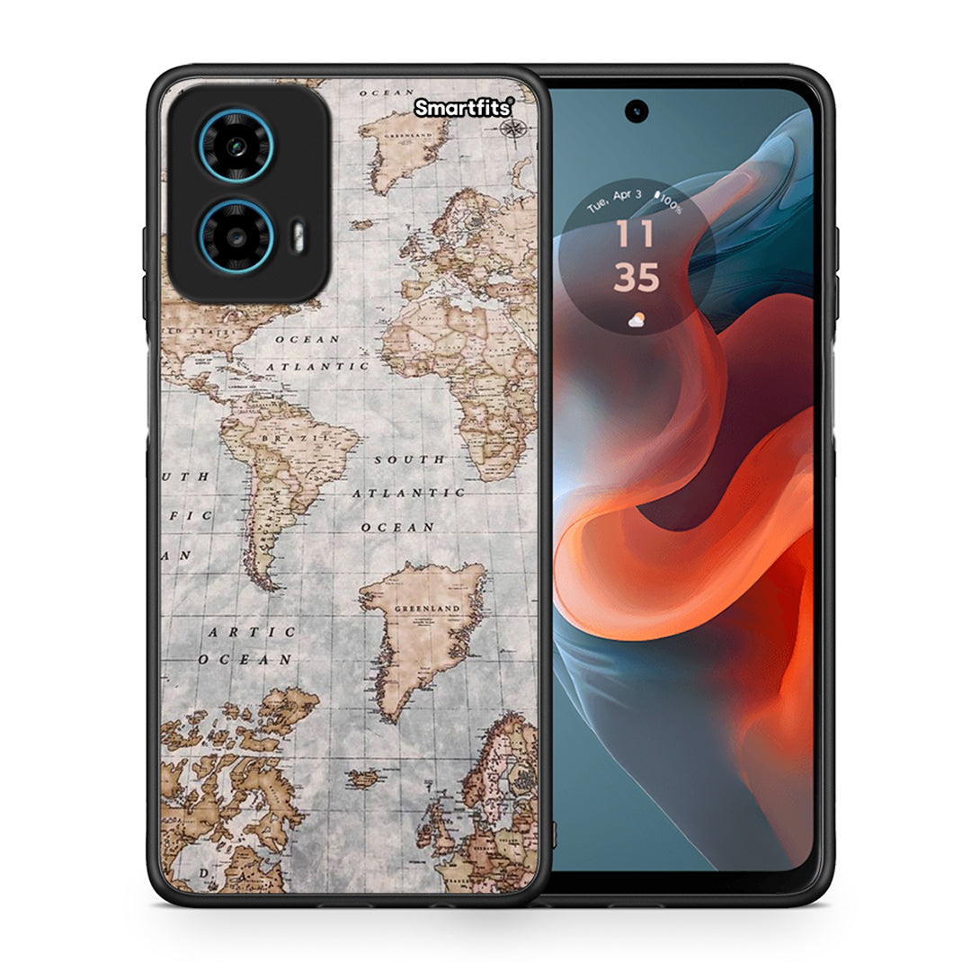 World Map - Motorola G34 5G θήκη