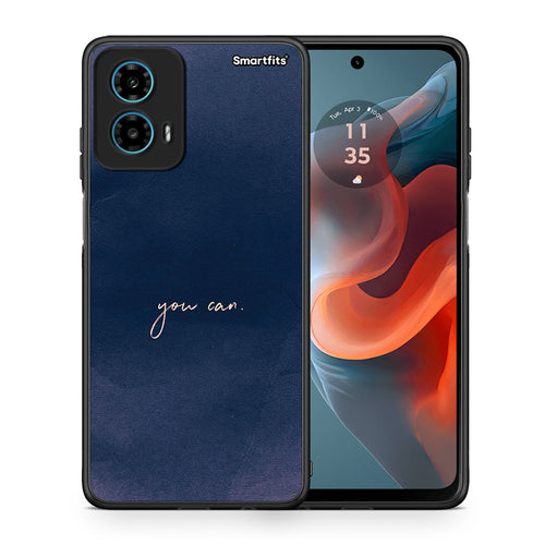 Θήκη Motorola G34 5G You Can από τη Smartfits με σχέδιο στο πίσω μέρος και μαύρο περίβλημα | Motorola G34 5G You Can case with colorful back and black bezels