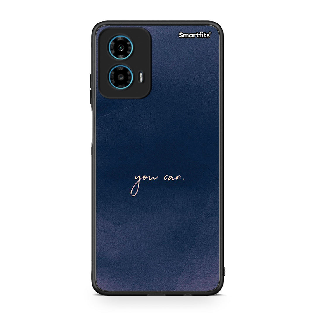 Motorola G34 5G You Can θήκη από τη Smartfits με σχέδιο στο πίσω μέρος και μαύρο περίβλημα | Smartphone case with colorful back and black bezels by Smartfits