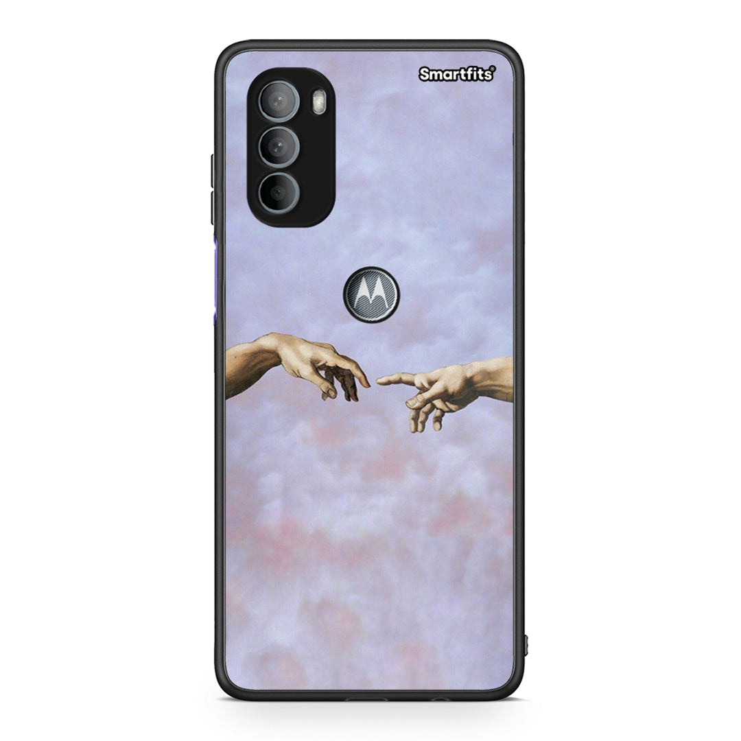 Motorola Moto G31 Adam Hand θήκη από τη Smartfits με σχέδιο στο πίσω μέρος και μαύρο περίβλημα | Smartphone case with colorful back and black bezels by Smartfits