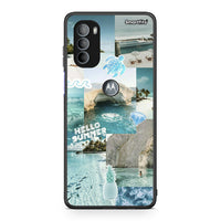Thumbnail for Motorola Moto G31 Aesthetic Summer Θήκη από τη Smartfits με σχέδιο στο πίσω μέρος και μαύρο περίβλημα | Smartphone case with colorful back and black bezels by Smartfits