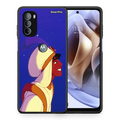 Θήκη Motorola Moto G31 Alladin And Jasmine Love 1 από τη Smartfits με σχέδιο στο πίσω μέρος και μαύρο περίβλημα | Motorola Moto G31 Alladin And Jasmine Love 1 case with colorful back and black bezels