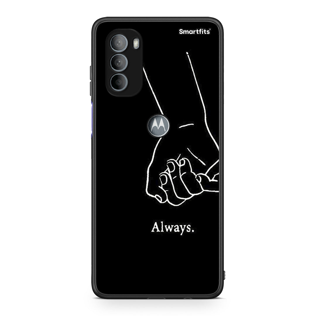 Motorola Moto G31 Always & Forever 1 Θήκη Αγίου Βαλεντίνου από τη Smartfits με σχέδιο στο πίσω μέρος και μαύρο περίβλημα | Smartphone case with colorful back and black bezels by Smartfits