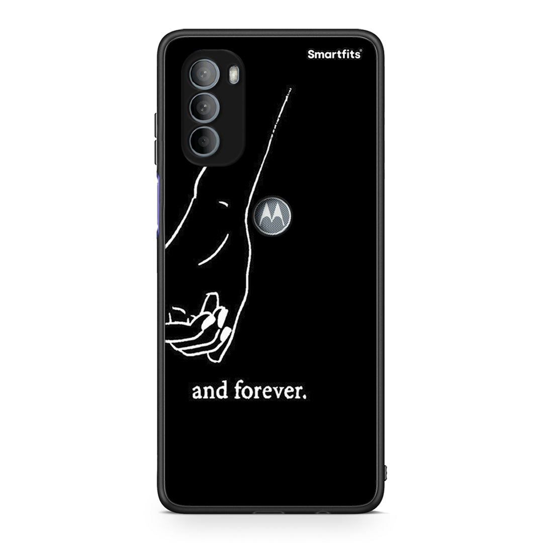 Motorola Moto G31 Always & Forever 2 Θήκη Αγίου Βαλεντίνου από τη Smartfits με σχέδιο στο πίσω μέρος και μαύρο περίβλημα | Smartphone case with colorful back and black bezels by Smartfits