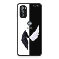 Thumbnail for Motorola Moto G31 Angels Demons θήκη από τη Smartfits με σχέδιο στο πίσω μέρος και μαύρο περίβλημα | Smartphone case with colorful back and black bezels by Smartfits