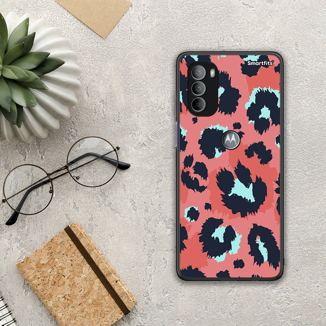 Animal Pink Leopard - Motorola Moto G31 θήκη